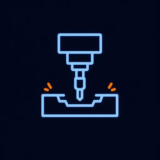 表示精密加工稳定性的数控加工图标